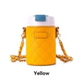 thumbnail image 2 of Bewildely Reemplazo portátil de vacío de paja de acero inoxidable 380 ml Color sólido Niñas Señoras Compras Aspiradoras Vasos con cadena de Teteras Amarillo, 2 of 6