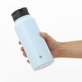 thumbnail image 3 of JoyJolt Vacuum Insulated Water Bottle with Flip Lid & Sport Straw Lid - 32 oz - Blue, 3 of 8