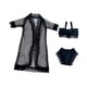 thumbnail image 2 of Pijama para muñeca de 11,5 pulgadas, ropa de baño, ropa interior, hecha a mano. Negro, 2 of 8