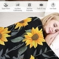 thumbnail image 3 of Nawypu  Sunflower Blanket Sunflowers Flannel Throw Blanket for Couch Sofa Bed Living Room Sunflower Decor Sunflower Gift for Women, 3 of 6
