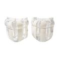 thumbnail image 2 of BingTong Striped Glitter Inflatable Swim Arm Floaties, Transparent Sequins Swimming Arm Bands, Buoyancy Water Float Sleeves for Kids Adults Pool Beach Water Play White, 2 of 7