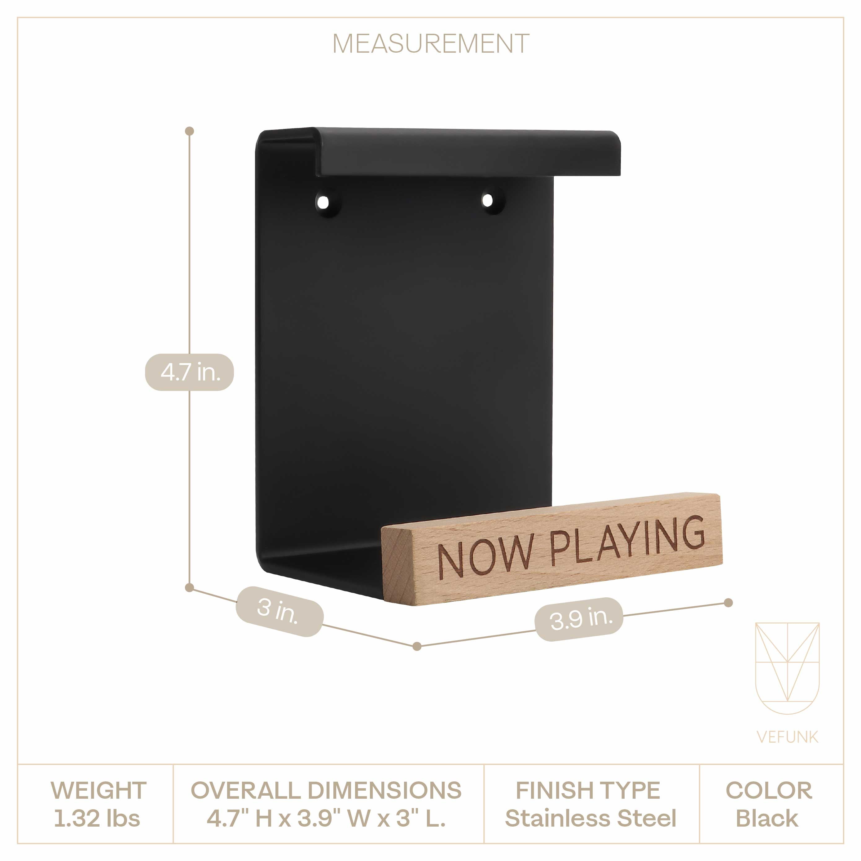 Now Playing Vinyl Wall Mount Record Display Stand Album -  Denmark