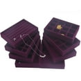 thumbnail image 4 of 3Pcs Velvet Bracelet Bangle Display Tray s Pendants Jewelry Storage Box, 4 of 8