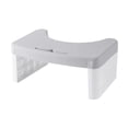 thumbnail image 1 of Taburete de inodoro Slhenay de 15 cm de altura para hacer caca, ideal para sentarse en cuclillas, de plástico, portátil, saludable y estable, ideal como regalo para adultos mayores., 1 of 8