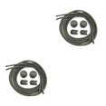 thumbnail image 1 of Sonducket Paquete de 2 cordones para zapatillas de deporte * Cordones ajustables con bloqueo elástico de seguridad reflectante Reemplazo de cuerdas Type3 NO3 Sonducket CBP160445, 1 of 5