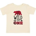 thumbnail image 3 of Inktastic Plaid Bear Wild and 1 with Arrow Boys or Girls Baby T-Shirt, 3 of 5