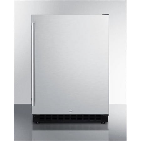 24 in. Freestanding Counter Depth Compact Refrigerator  Stainless Steel
