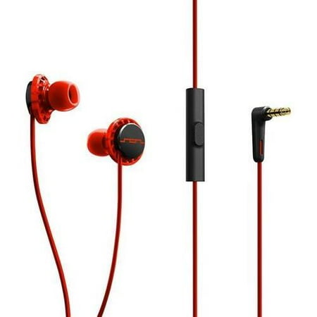 Sol Republic 1131-33 Relays Earbuds with 3-Button Mic + Music Control - Flouro Red