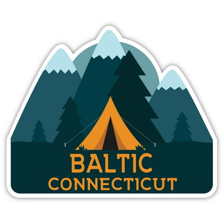 

Baltic Connecticut Souvenir 4-Inch Fridge Magnet Camping Tent Design