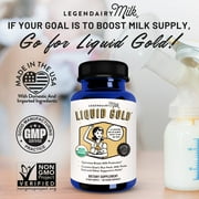(2 pack) Legendairy Milk Liquid Gold, Lactation Supplement for Increased Milk Production, 60 Count