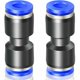 thumbnail image 1 of 2 piezas de accesorios rectos de empuje para conectar de color azul de 10 mm de diámetro exterior (PU-10), 1 of 5