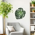 thumbnail image 6 of A set of 3 Tropical Wooden Palm Leaves Wall Art - DIY Wooden Leaf Plant Decor, Vintage Hanging Sculpture, Green Accent for Home Bathroom Office Tree Decorative Hollow Hawaiian Nature Artistic, 6 of 7