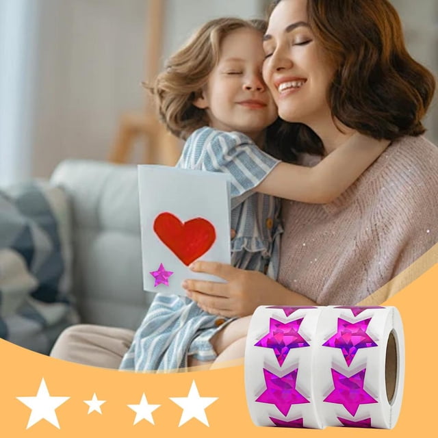 Feltree 1000 Pcs Star Stickers Star Stickers for Kids Star Sticker Star Stickers Small