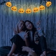 thumbnail image 4 of Shisuyan Halloween Pumpkin String Lamp Orange Plastic 1 Set 3 Meters, 4 of 9