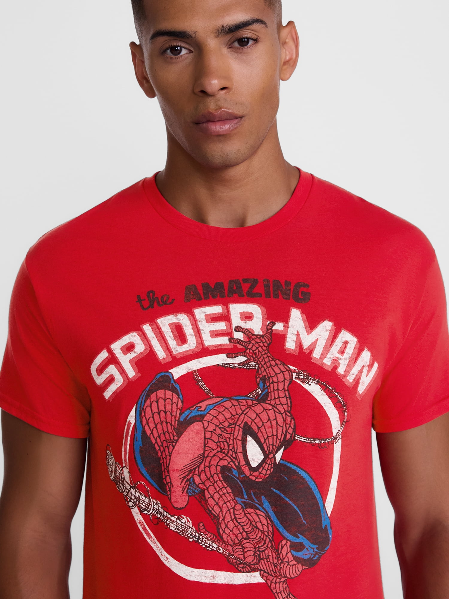 Marvel's Spider-Man Men's and Big Men's Graphic Cotton Tee with Short Sleeves, Sizes S-3XL