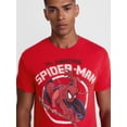 thumbnail image 4 of Marvel's Spider-Man Men's and Big Men's Graphic Cotton Tee with Short Sleeves, Sizes S-3XL, 4 of 5
