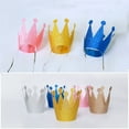 thumbnail image 5 of EeaseMX coronas de cumpleaños con purpurina, sombreros de fiesta, coronas de príncipe para niños y adultos, decoraciones de fiesta (azul), 5 of 5