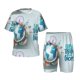 thumbnail image 1 of Fotbe Let's go Travel Around the World Pijama Estampada de 2 Piezas para Niños – Ropa de Dormir de Manga Corta Cómoda para Niños y Niñas, Camiseta y Shorts de Algodón-3X-Large, 1 of 6
