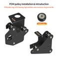 thumbnail image 5 of 3D Printer Upgrades Parts Dual Z-axis T8 Lead Srew Pitch 2mm Guide Fixing Plate Bracket Mount with POM Wheels for Ender 3 V2 Ender3 Pro CR10 and DIY 3D Printer, 5 of 10