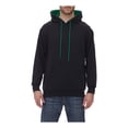 thumbnail image 1 of King Fashion KF9041 Two-Tone Hooded Sweatshirt, 1 of 2