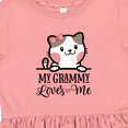 thumbnail image 4 of Inktastic My Grammy Loves Me Girls Granddaughter Kitten Girls Toddler Dress, 4 of 5