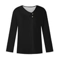 thumbnail image 4 of DPTALR Blouse Boutonnée Décontractée pour Femmes, T-shirt Uni, 4 of 5