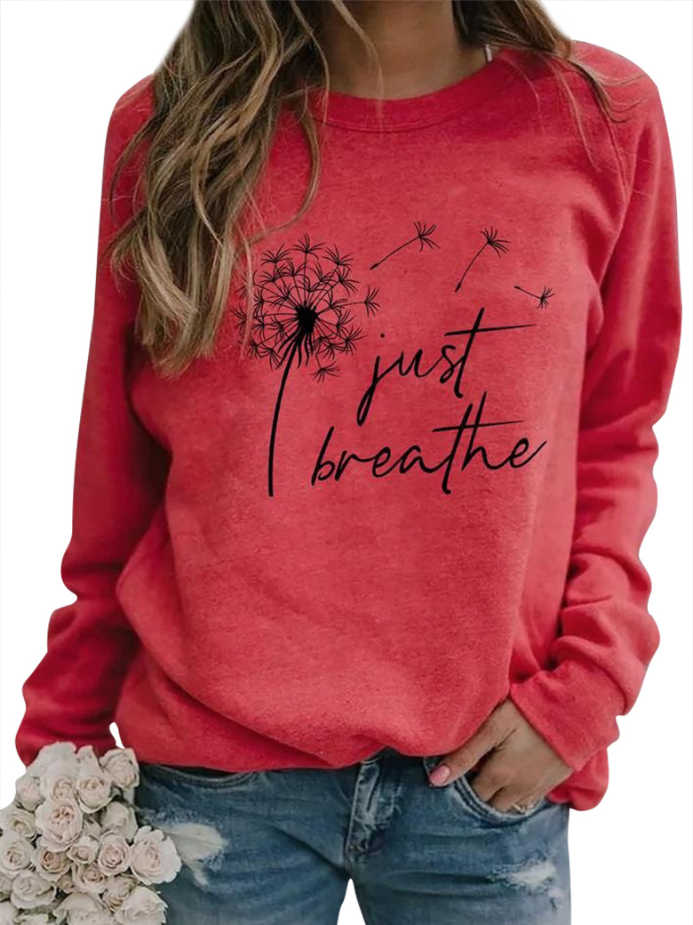 Just breathe dandelion sweatshirt Clearance