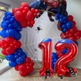 thumbnail image 4 of Globos de aluminio Laackys con diseño de araña, número 40 cm, para fiesta (12), 4 of 7