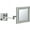 Chrome, variant on Nameeks Ar7701-5X Glimmer 8" W X 8" H Contemporary Rectangular Framed Bathroom Wall Mirror
