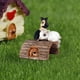 thumbnail image 3 of Ornamentos de jardín de hadas Miniatura simulada animal conejo modelo hadas micro paisaje construcción hadas jardín decoraciones accesorios, 3 of 9