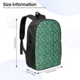 thumbnail image 2 of Disketp Monstera Leaves School Backpack, Lightweight Basic Middle School Bookbags 17 Inch Casual Daypack for Student College, Travel or Outdoor, 2 of 6