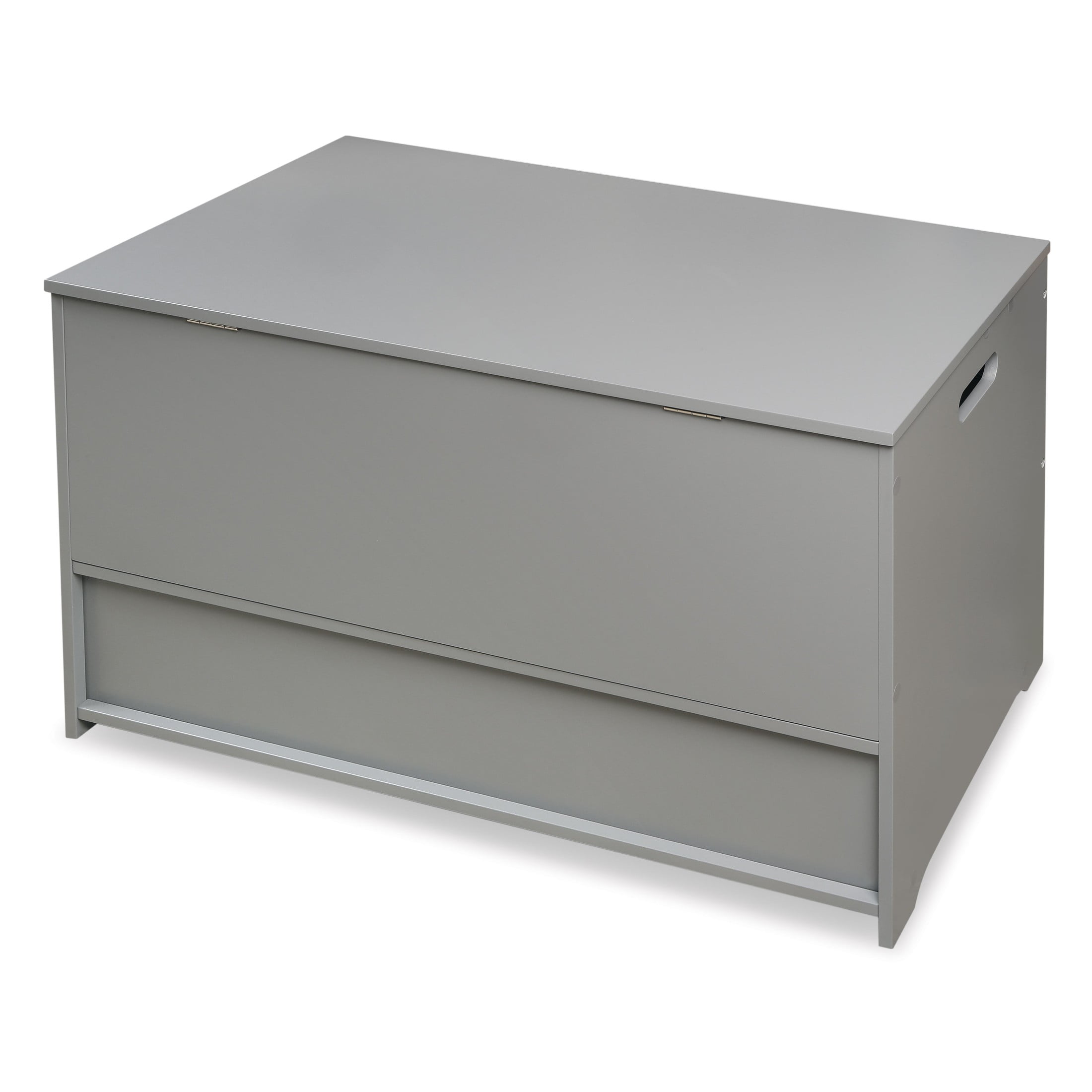 Badger Basket Children's Wooden Up & Down Toy Box and Storage Bench 3.8 Cu ft. - Gray