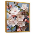 thumbnail image 2 of Designart "End of Winter Blooms in White Cherry Blossoms" Landscapes Framed Wall Art - Traditional Pink Tree Cherry Blossom Hallway Framed Wall Art Decor, 2 of 6