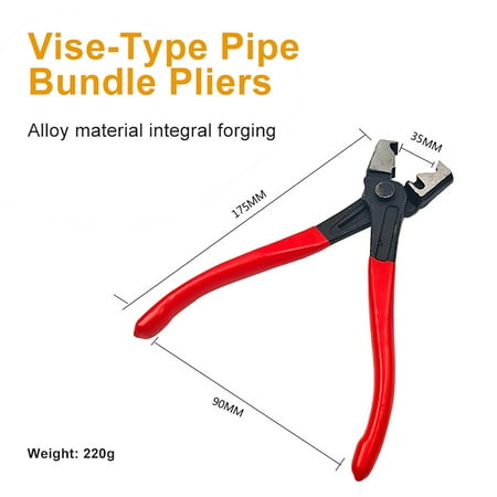 

Automobile Pipe Bundle Pliers Alloy Throat Clamp Pliers Automobile Vice Type Dust Cover Pliers for Fuel And Coolant Pipe Spring Clips Car Repair Accessories