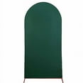 thumbnail image 2 of BalsaCircle 7 ft Hunter Green Fitted Matte Spandex Round Top Wedding Arch Backdrop Stand Cover Party Events Decorations, 2 of 8