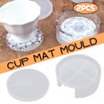 thumbnail image 2 of acerca de Resina Soporte de almacenamiento Mat Set Casting 2pcs Epoxy Detalles Silicona Hogar DIY, 2 of 8