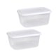 thumbnail image 5 of 2x Contenedor de almacenamiento para refrigerador Organizador versátil para refrigerador Pan portátil hermético 1000ml, 5 of 9