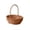 B, variant on 10.2IN Handwoven Bamboo Woven Basket with Handle, Decorative Picnic Storage Basket for Mushroom Picking, Easter Egg Hunting, and Home Organization, Brown