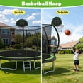 thumbnail image 6 of 12FT Trampoline for Kids and Adults with Safe Enclosure Net, SEGMART Round Recreational Trampoline with Basketball Hoop, Upgrade Outdoor Trampoline with Ladder for Backyard Park, Orange, 6 of 8