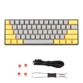 thumbnail image 2 of Clavier de Jeu Rétroéclairé Portable 60 % LED, Clavier Mécanique Compact pour PC Portable avec Interrupteur Bleu, 2 of 8