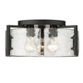 thumbnail image 3 of Golden Lighting Aenon 3-light Flush Mount in Matte Black, 3 of 5