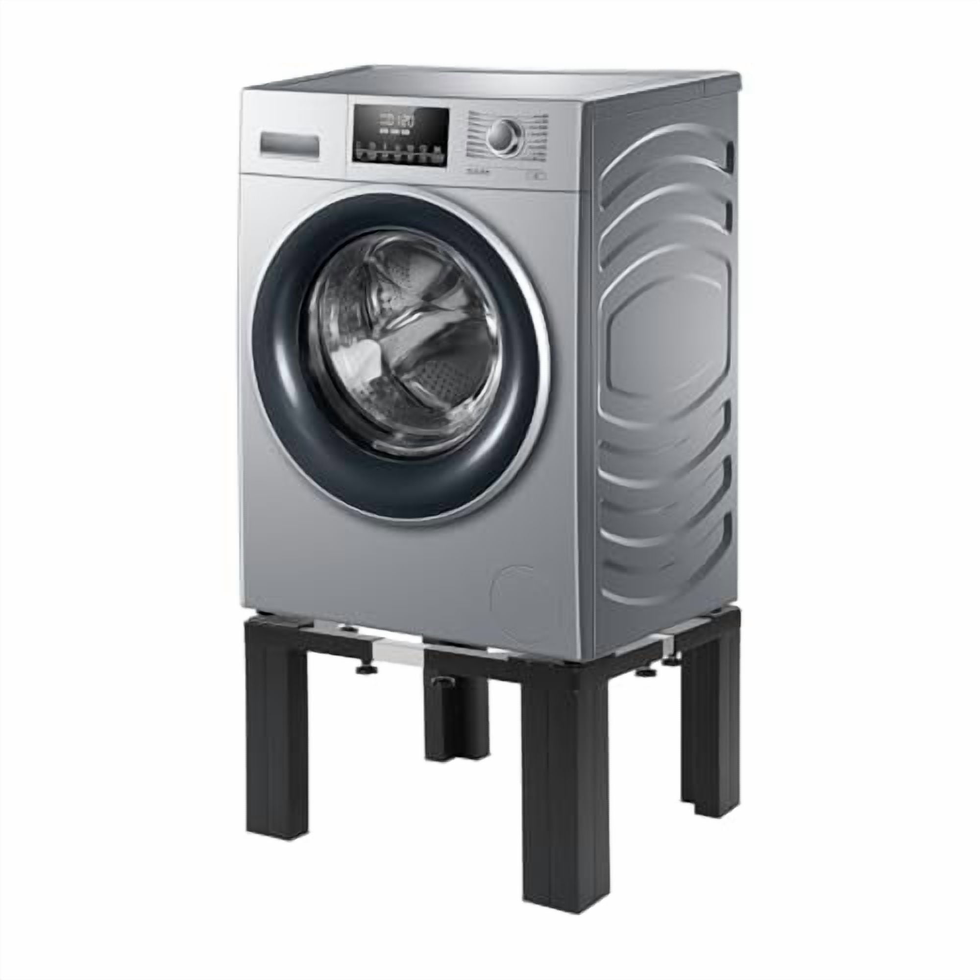 12" Height Washer and Dryer Pedestals, Adjustable 16.93-26 Inch Universal Washing Machine Stand Heavy Duty Stainless Steel Refrigerator Base, 1100lbs Load Capacity