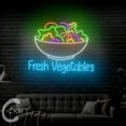 thumbnail image 2 of C-CRAFT Fresh Vegetables Neon Sign LED Light 38 inch for Vegetable Salad Bar Wall Art Decor, 2 of 5