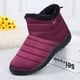 thumbnail image 1 of Botas de nieve con cremallera impermeables y antideslizantes para mujer de otoño e invierno, 1 of 6