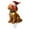 B, variant on Dog Christmas Figurines with Santa Hats and String Lights, Festive Decor for Home, Tabletop and Holiday Season Decorations - A