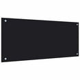 thumbnail image 4 of vidaXL Kitchen Backsplash Black 39.4"x19.7" Tempered Glass, 4 of 10