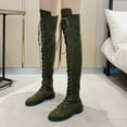 thumbnail image 4 of Fesfesfes Riding Boots For Women Shoes Fall Winter Pointed Thin High Heels Side Zippered Long Boots Over Knee Boots US:7.5(40), 4 of 7
