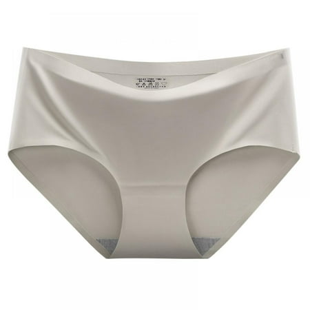 

Baywell Seamless Underwear Invisible Bikini No Show Nylon Spandex Women Panties Gray 132-154LBS