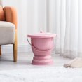 thumbnail image 2 of STARTIST Handheld Spittoon with Lid Household Generic Plastics Long-Lasting Chamber Pot 28x27cm Pink, 2 of 7
