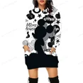 thumbnail image 4 of Sudadera con capucha para mujer con estampado de Mickey Mouse de Disney, sudadera con capucha de otoño, informal, de tela ancha, sexy, vestido largo con capucha, estampado de dibujos animados, 4 of 5